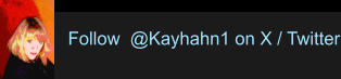 Follow  @Kayhahn1 on X / Twitter